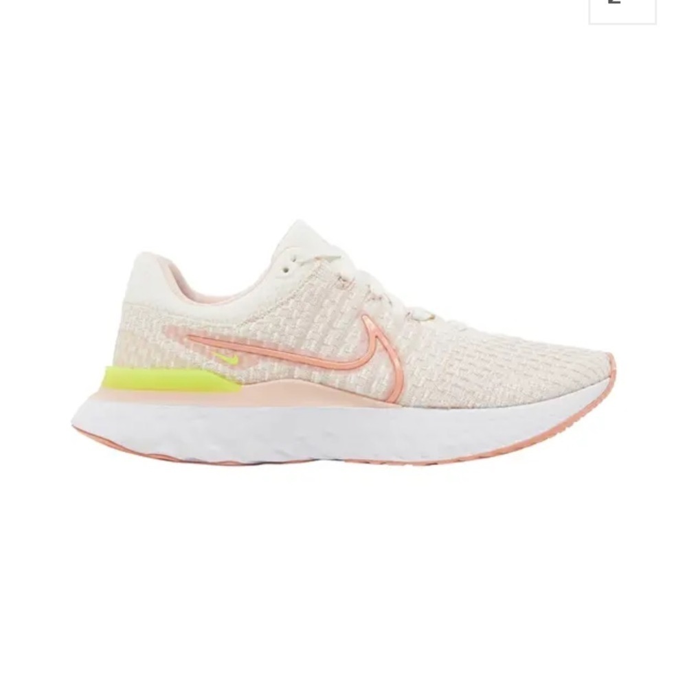 Nike React Infinity Run FK 3 Sail Rose White Running Shoes Women’s Size 8.5